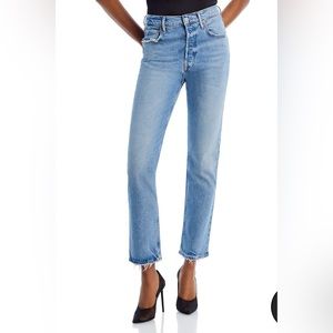 Agolde Riley High Rise Straight Leg Jeans